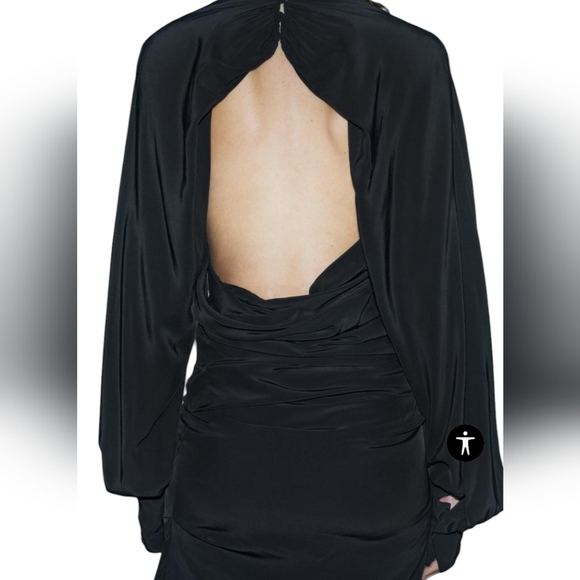 Zara Limited Edition Cape Sleeve Dress Size XS - Picture 5 of 15